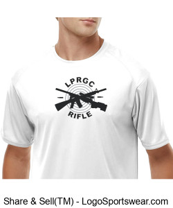 LPRGC mens white performance T-shirt Design Zoom