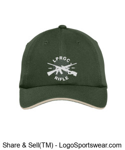 LPRGC mens green and stone cap with logo Design Zoom