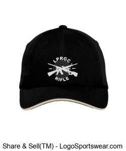 LPRGC mens black and stone cap with logo Design Zoom